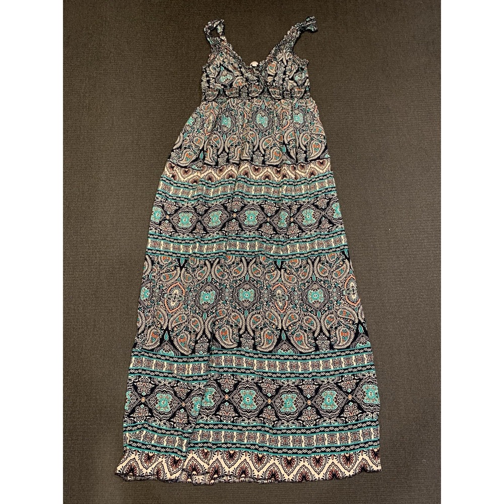 Apricot Paisley Maxi‎ Dress Size 8